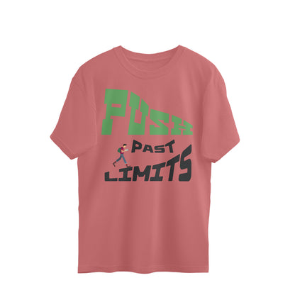 Push Past Limits Unisex Oversized T-Shirt Dusty Rose