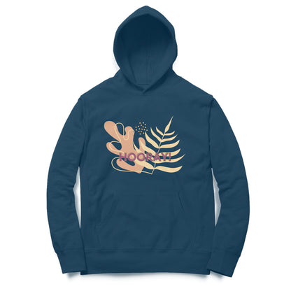 Hooray Unisex Hoodie Navy Blue