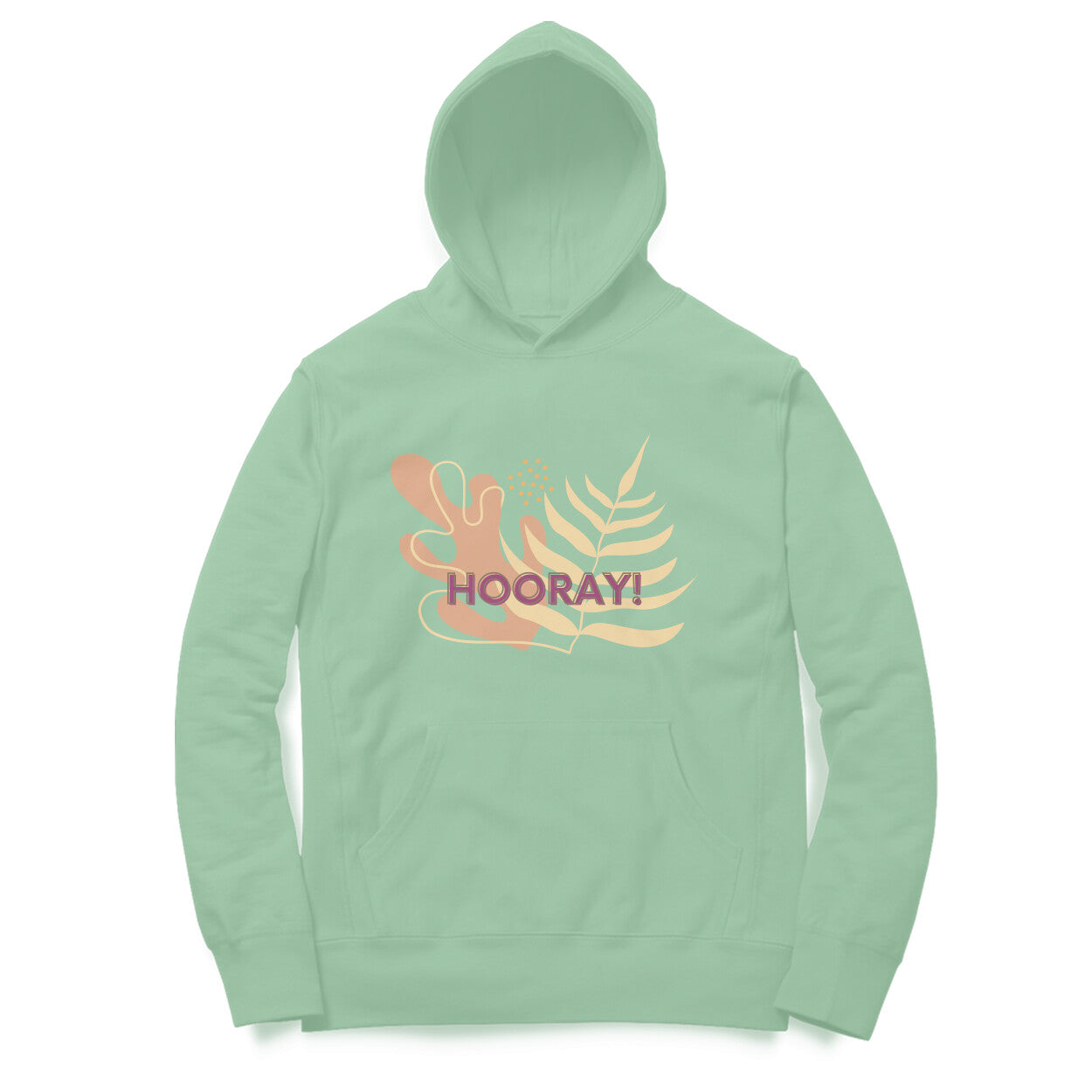 Hooray Unisex Hoodie Mint Green