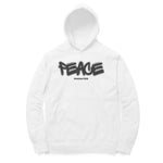 Peace White Unisex Hoodie
