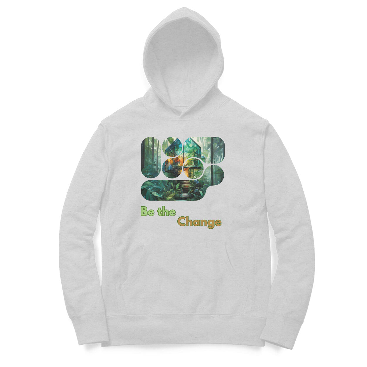 Be the Change Unisex Hoodie Melange Grey
