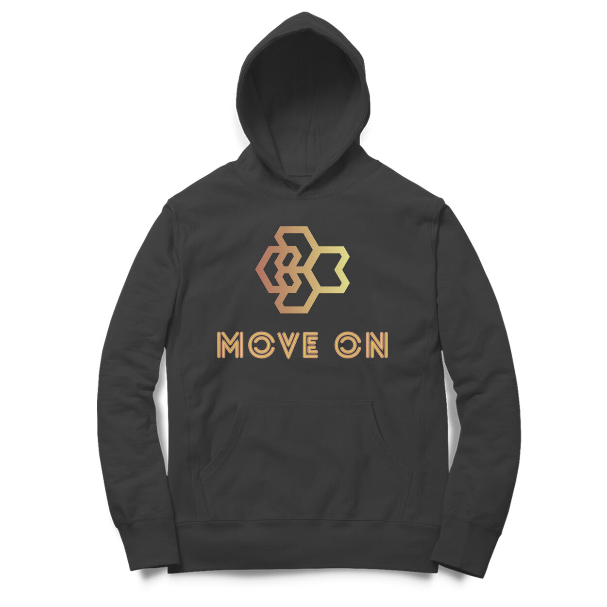 Move on Unisex Hoodie Black