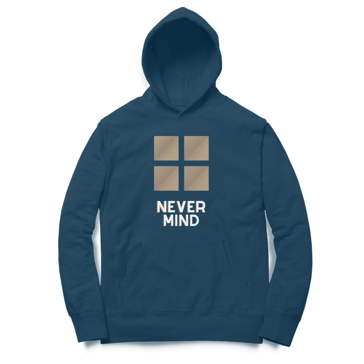 Never Mind Unisex Hoodie Navy Blue