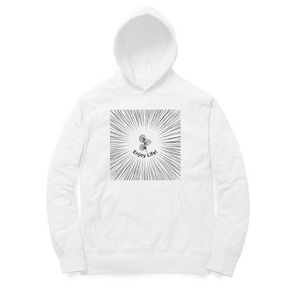 Enjoy Unisex Hoodie White