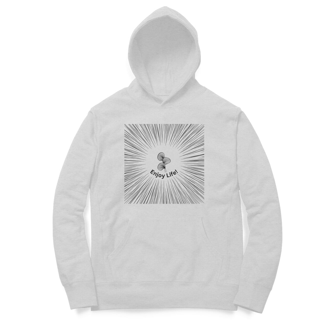 Enjoy Unisex Hoodie Melange Grey