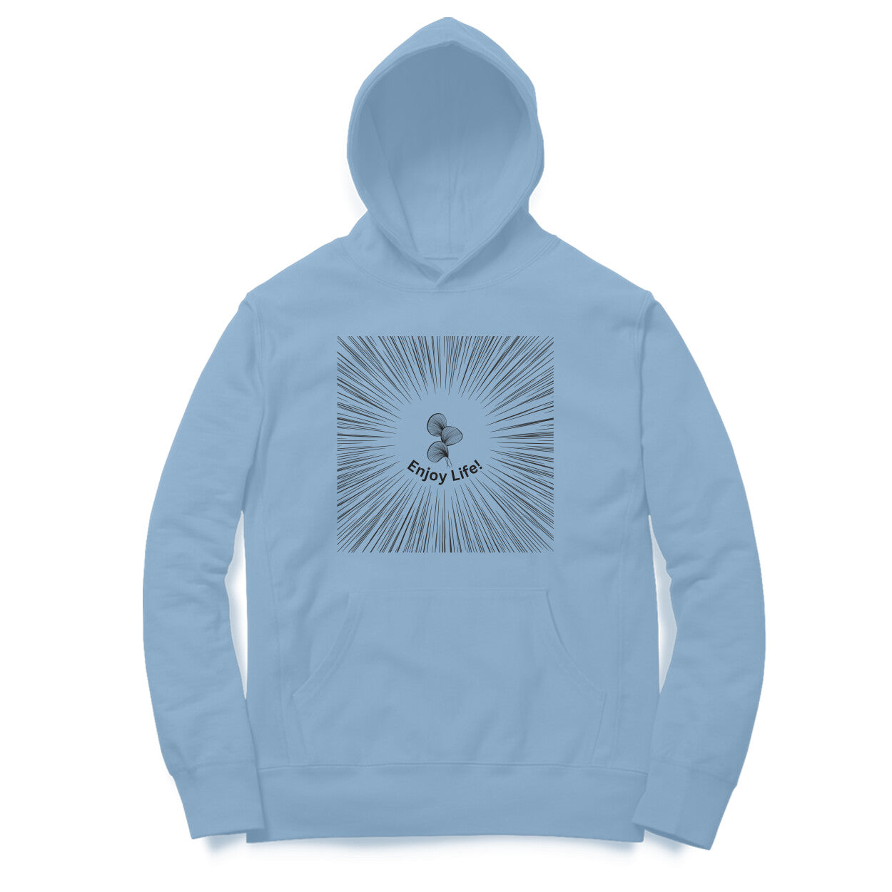 Enjoy Unisex Hoodie Baby Blue