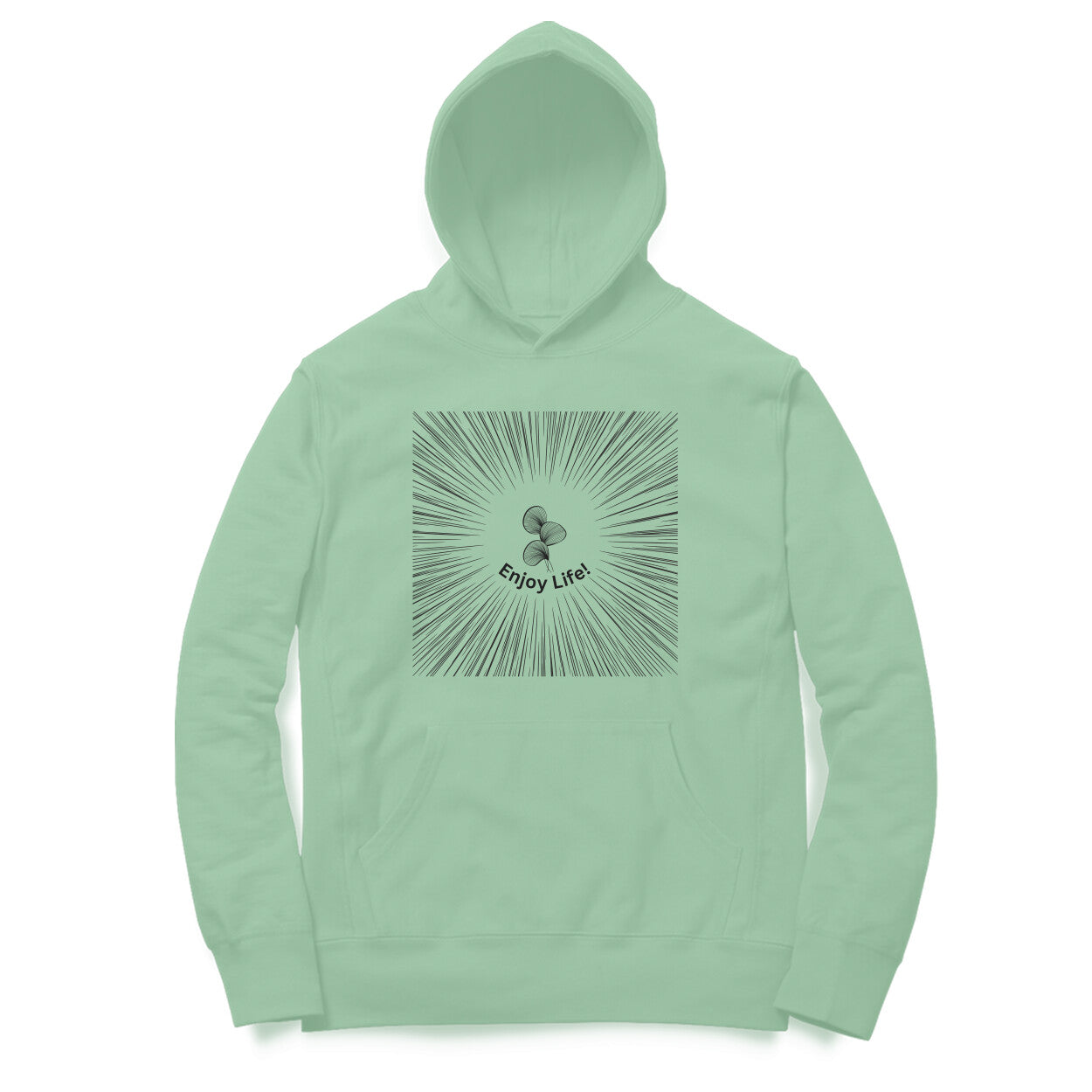 Enjoy Unisex Hoodie Mint Green