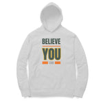 Believe Unisex Hoodie Melange Grey