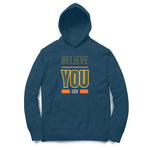 Believe Unisex Hoodie Navy Blue