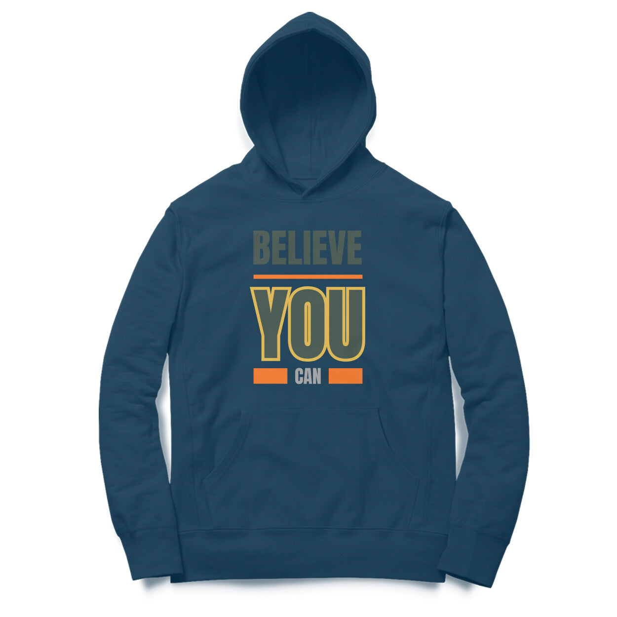Believe Unisex Hoodie Navy Blue