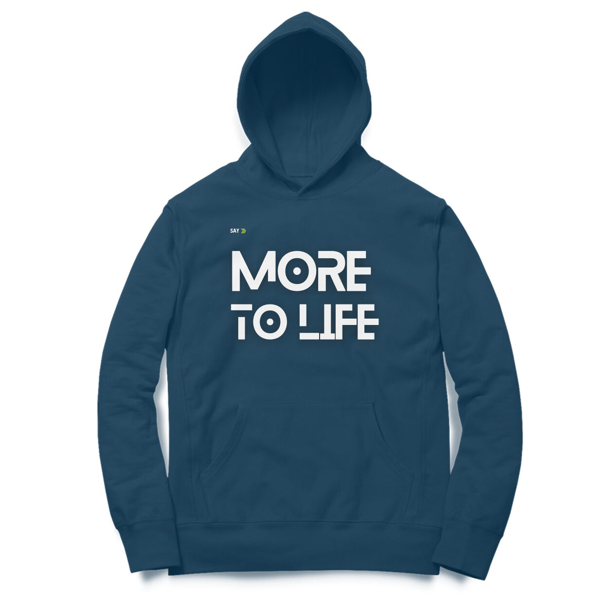 More to Life Unisex Hoodie Navy Blue