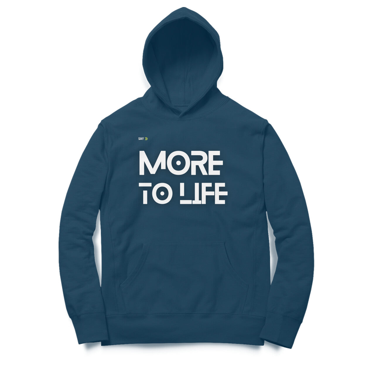 More to Life Unisex Hoodie Navy Blue
