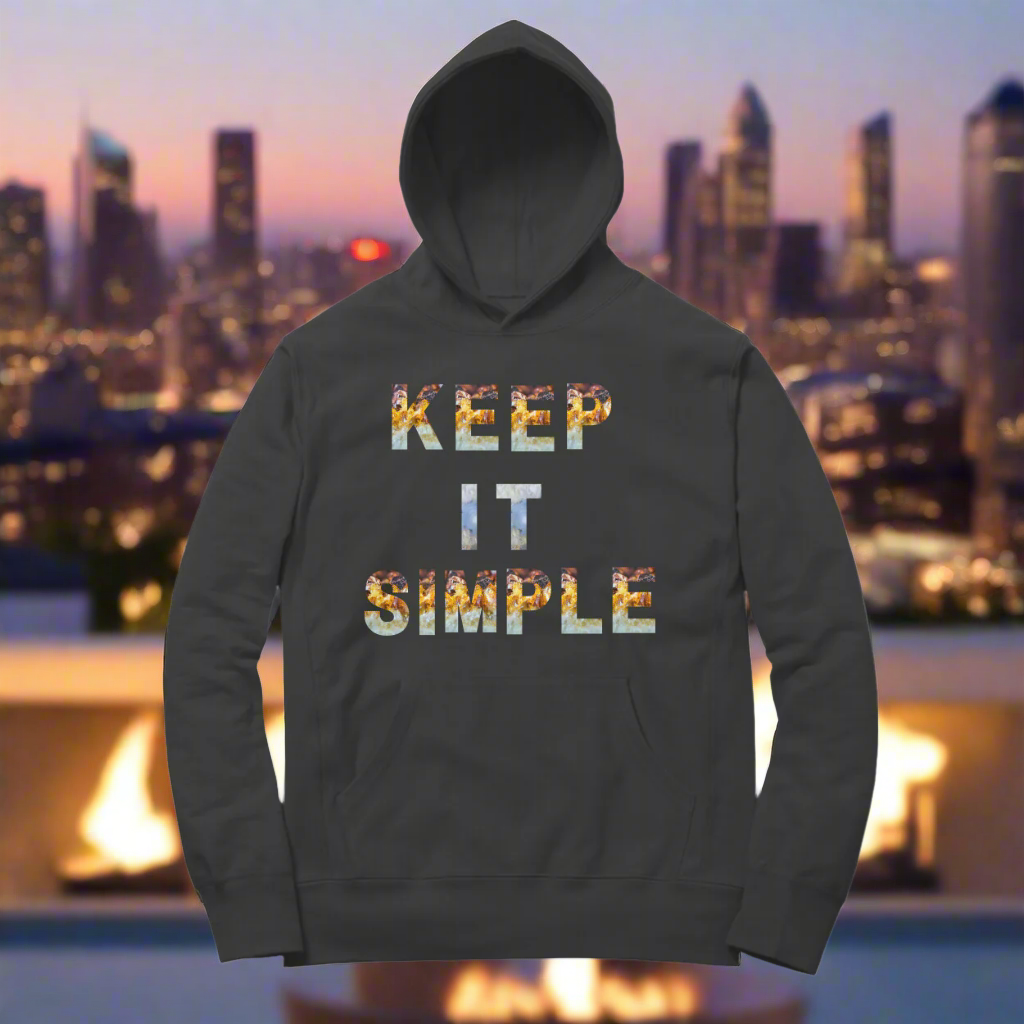 Word Art Keep It Simple Unisex Hoodie