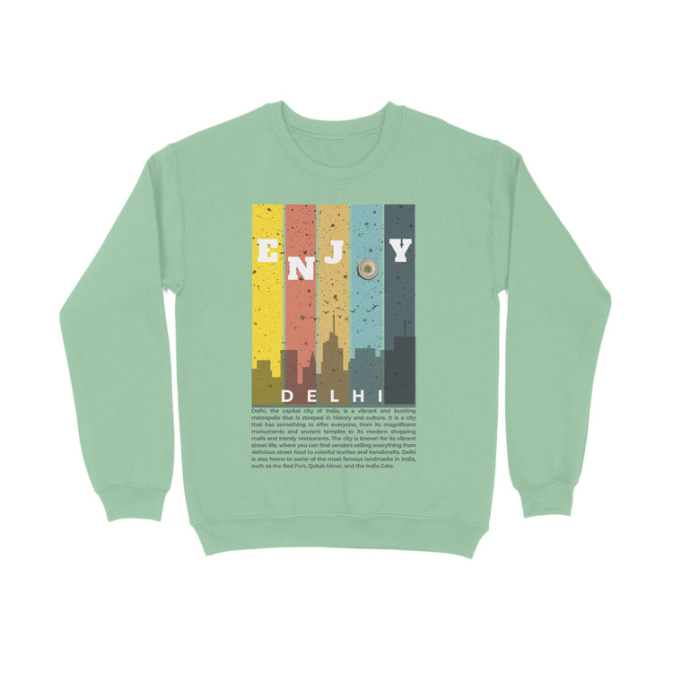 Delhi Unisex Sweatshirt Mint Green
