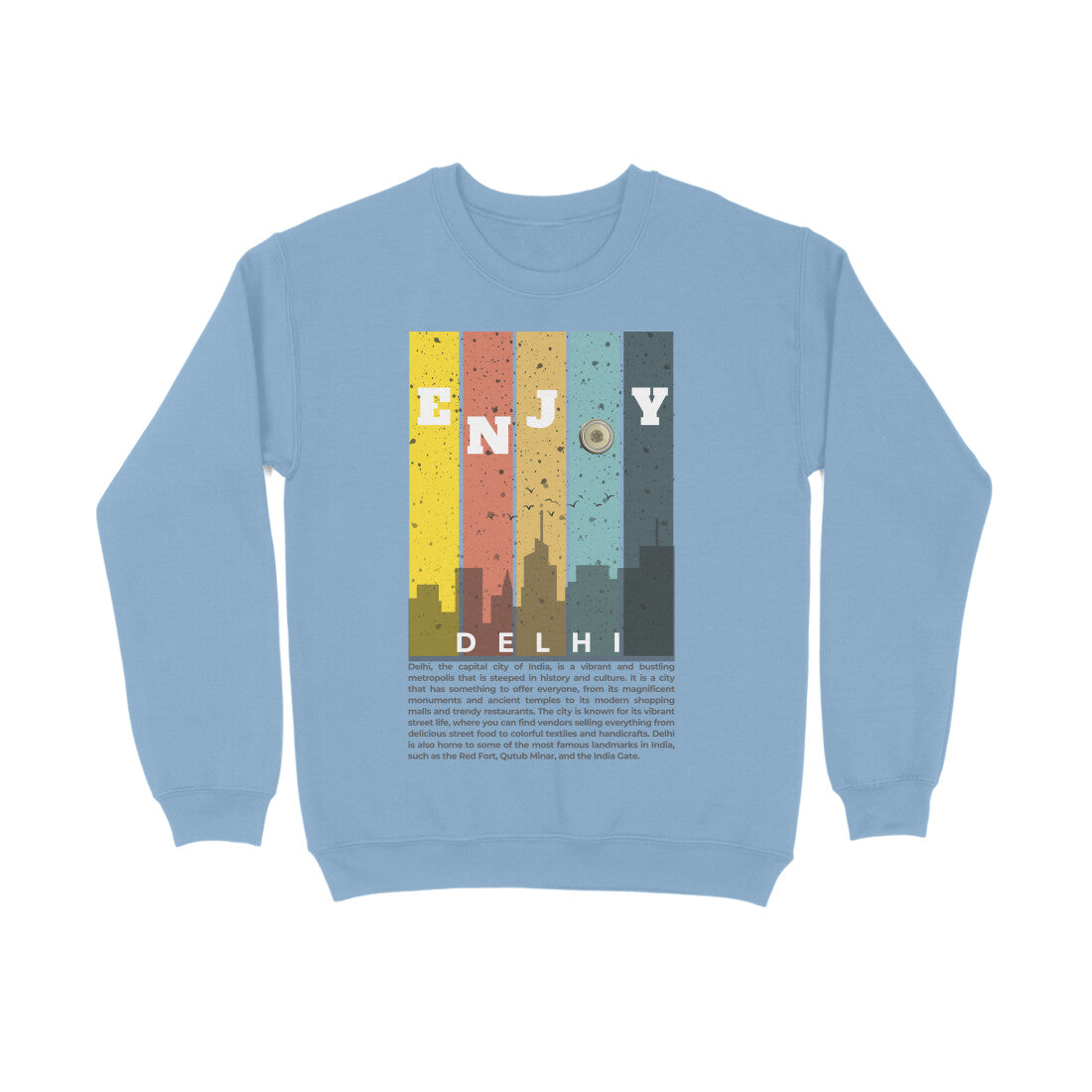 Delhi Unisex Sweatshirt Baby Blue