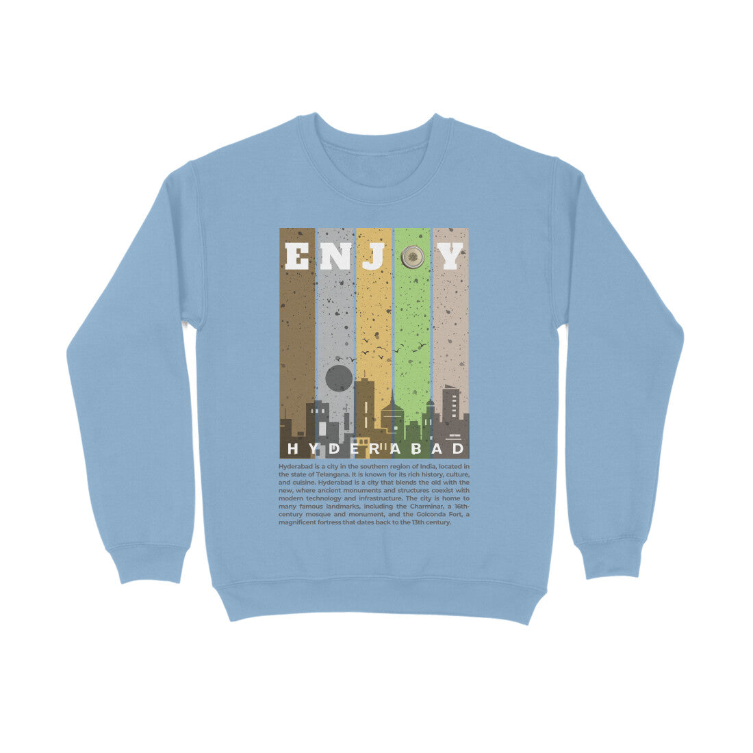 Hyderabad Unisex Sweatshirt Baby Blue