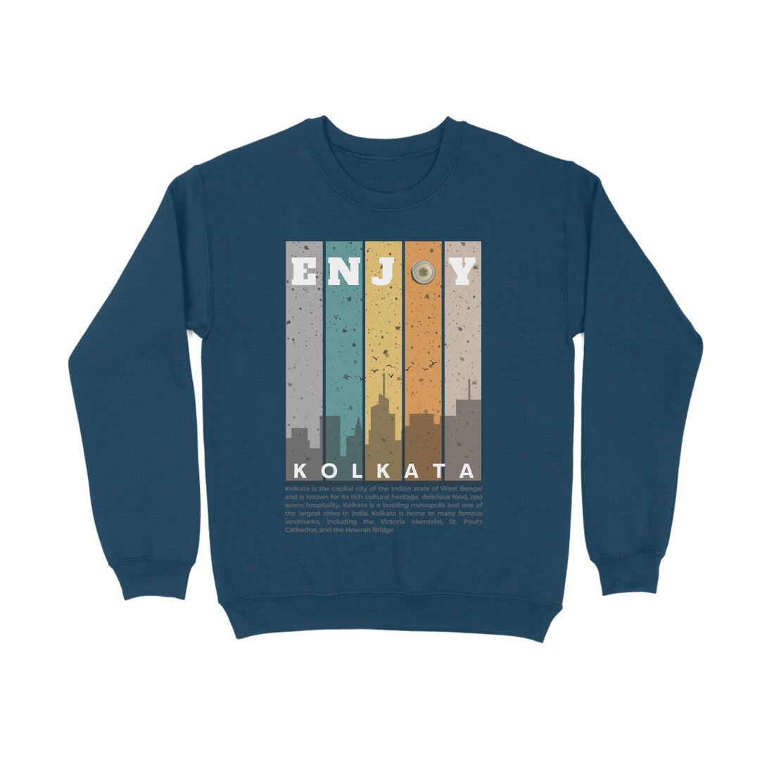 Kolkata Unisex Sweatshirt Navy Blue