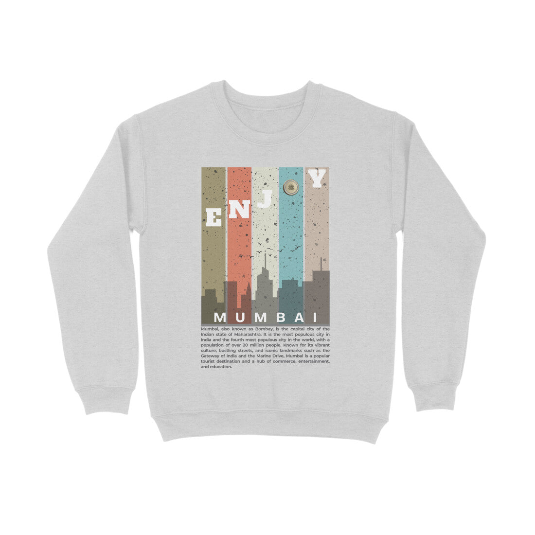 Mumbai Unisex Sweatshirt Melange Grey