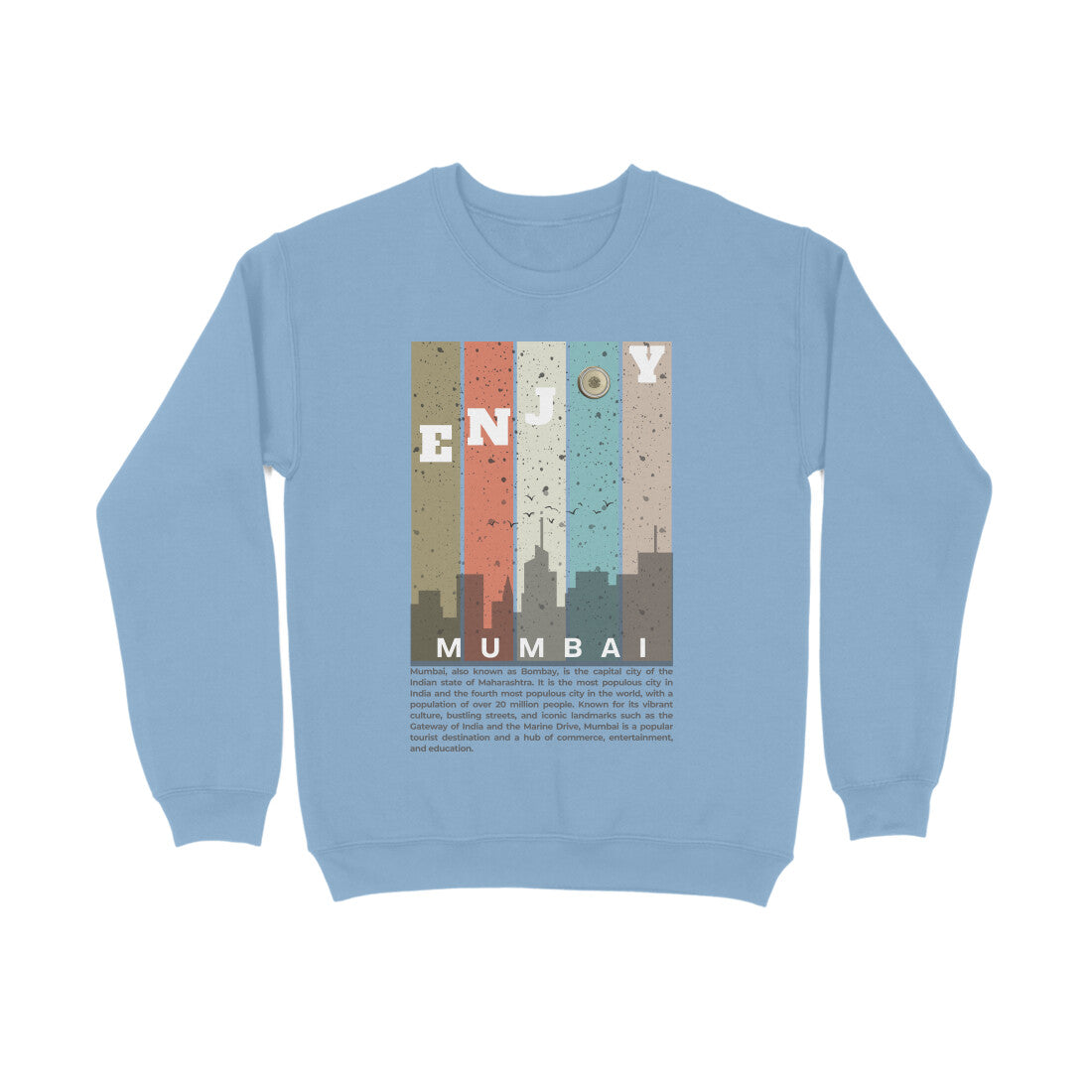 Mumbai Unisex Sweatshirt Baby Blue