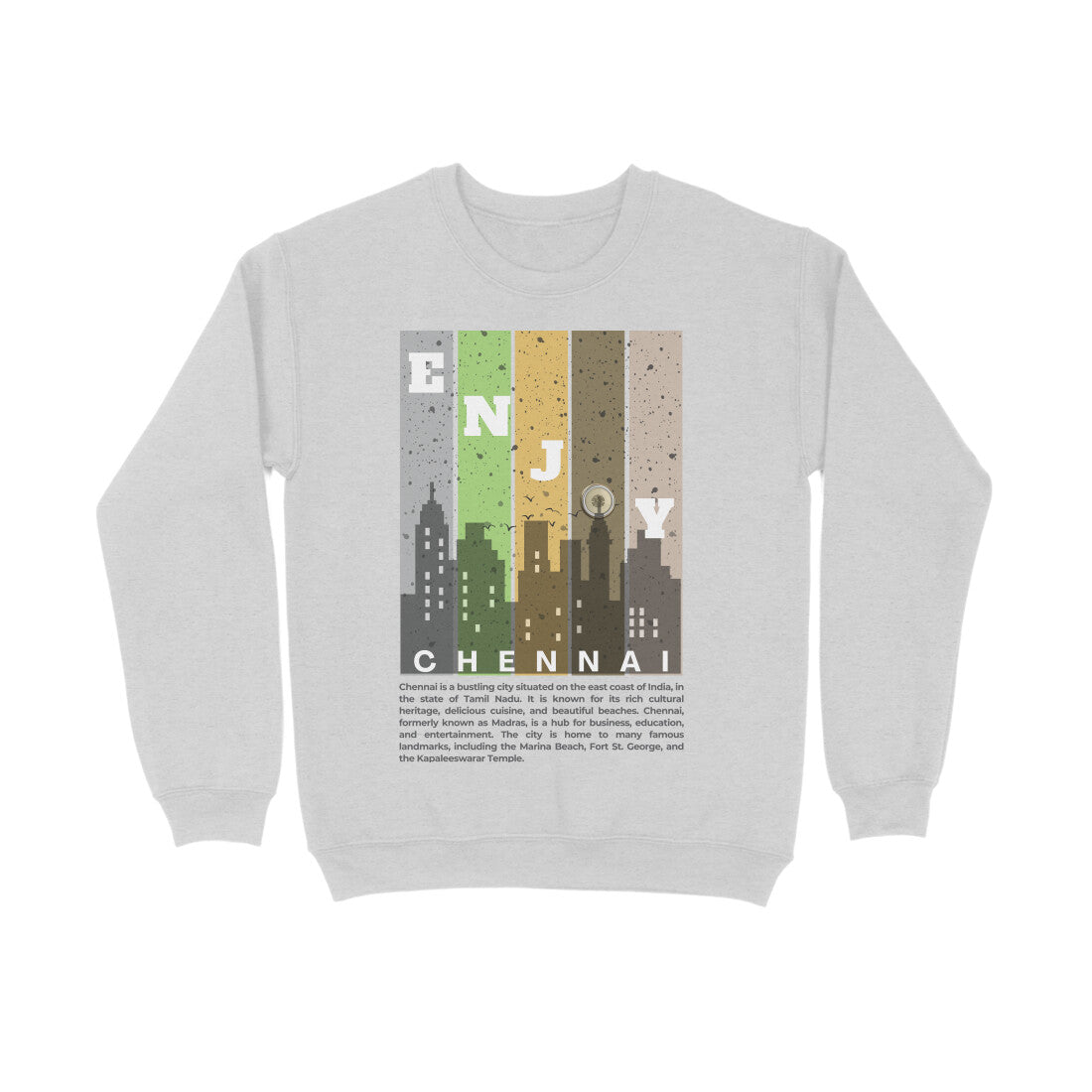 Chennai Unisex Sweatshirt Melange Grey