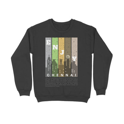 Chennai Unisex Sweatshirt Black