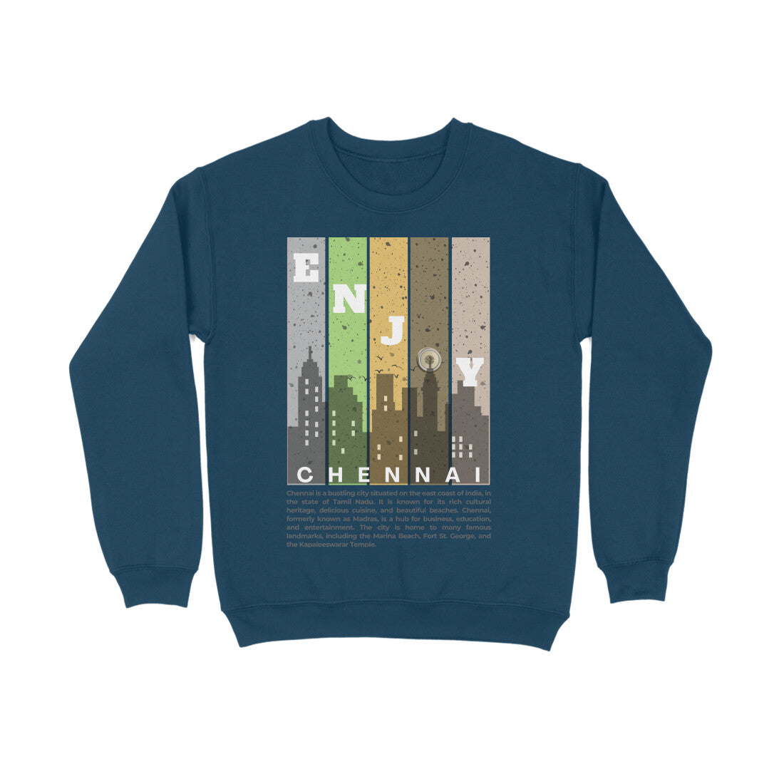 Chennai Unisex Sweatshirt Navy Blue