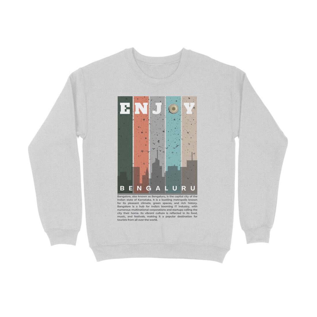 Bengaluru Unisex Sweatshirt Melange Grey