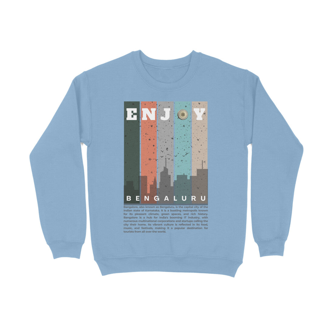 Bengaluru Unisex Sweatshirt Baby Blue