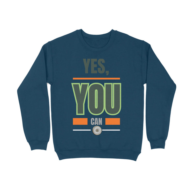 Yes You can Unisex Sweatshirt Navy Blue