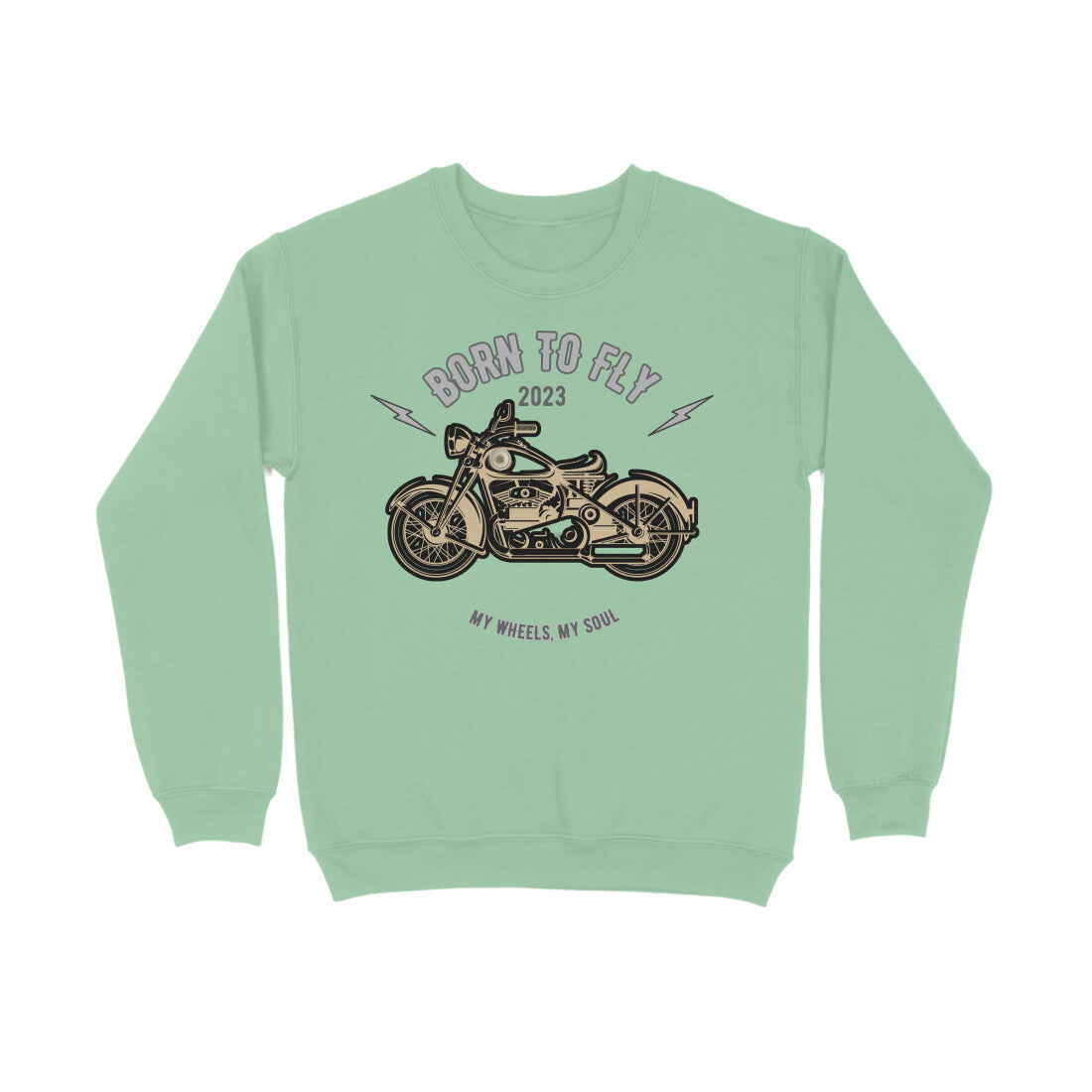 Born to Fly Unisex Sweatshirt Mint Green