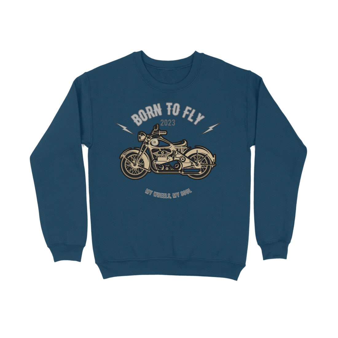 Born to Fly Unisex Sweatshirt Navy Blue