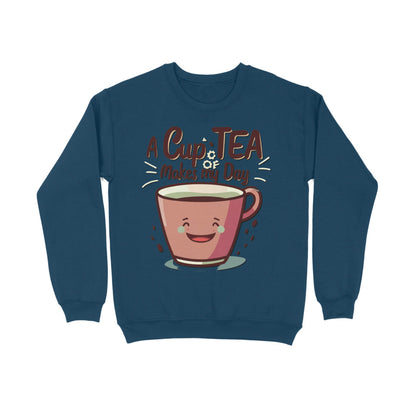 A Cup of Tea Unisex Sweatshirt Navy Blue