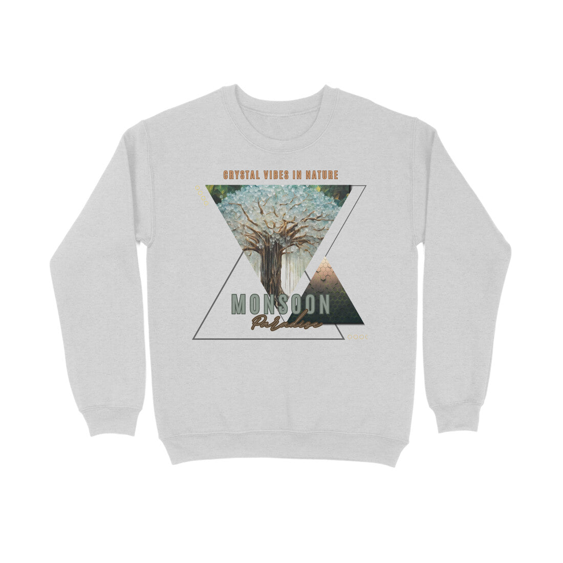 Monsoon Unisex Sweatshirt Melange Grey