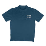 More to Life Polo T-Shirt Navy Blue