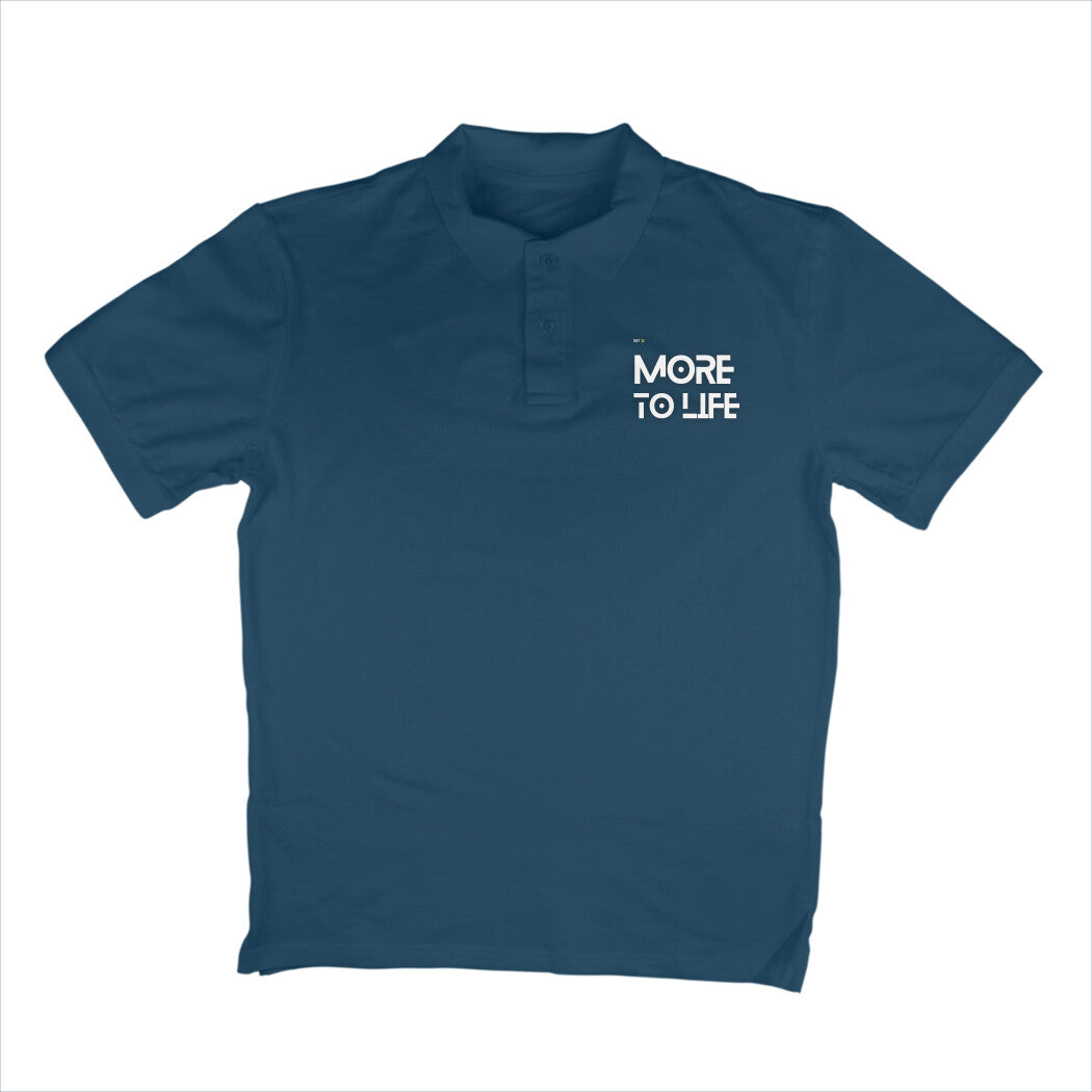 More to Life Polo T-Shirt Navy Blue