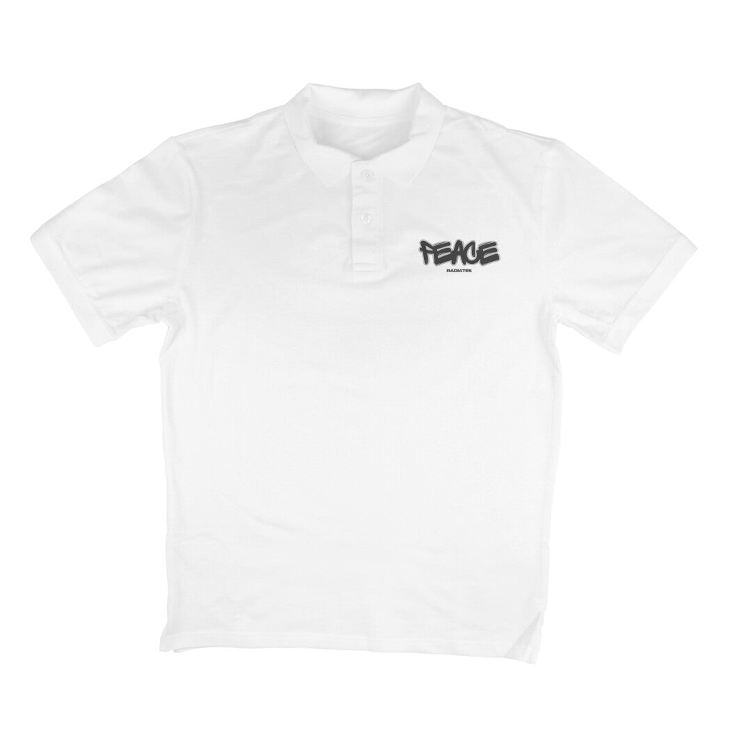 Peace Polo T-Shirt White