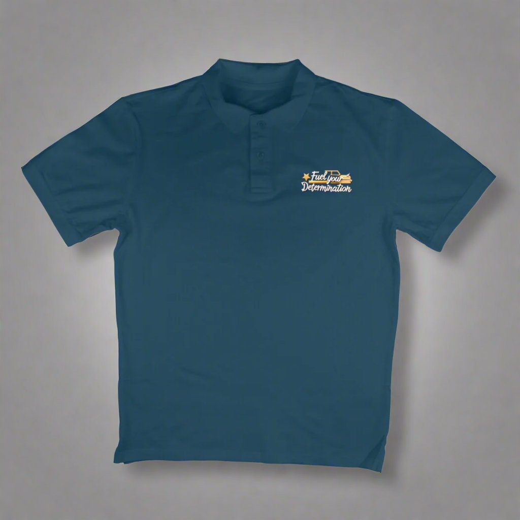 Fuel Your Determination Polo T-Shirt Navy Blue