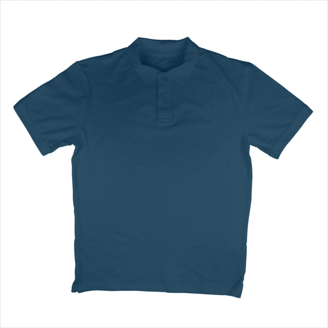 Plain Art Men's Polo T-Shirt Navy Blue