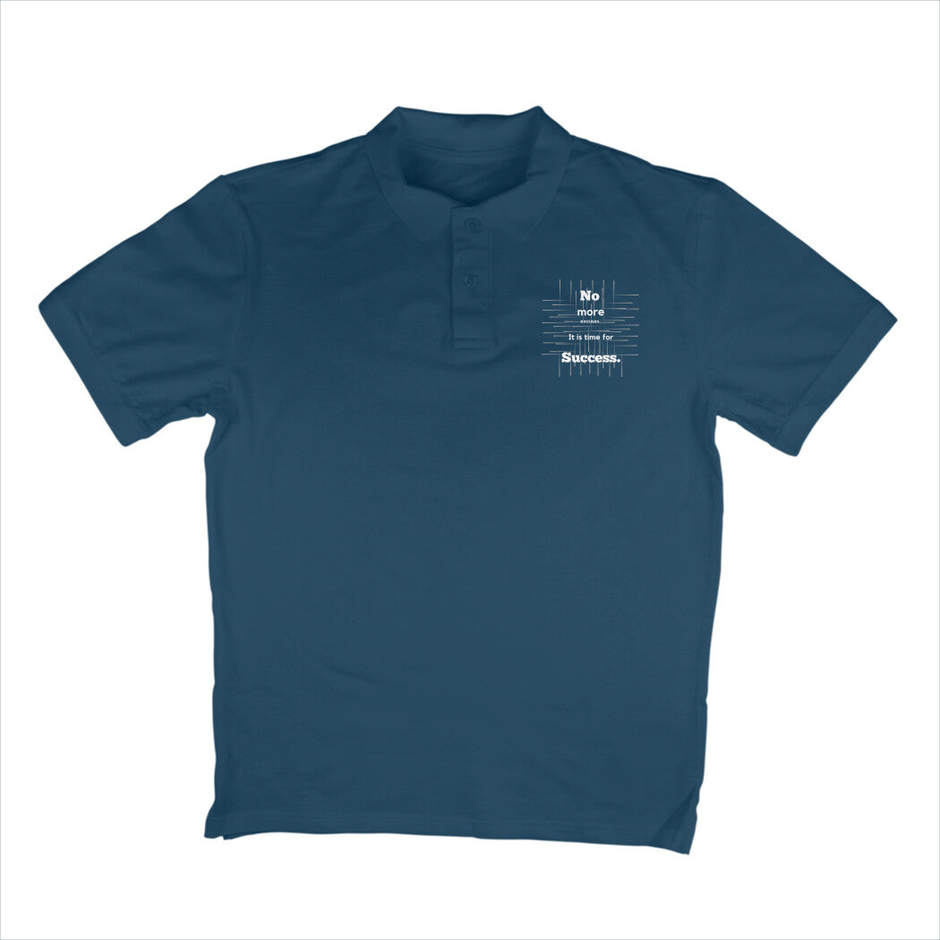 It is time Polo T-Shirt Navy Blue