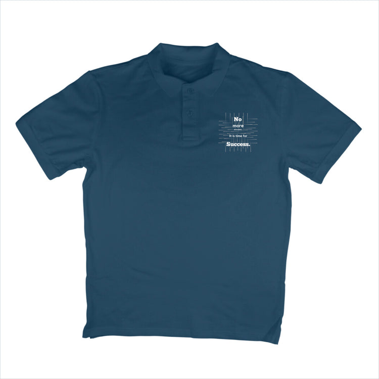 It is time Polo T-Shirt Navy Blue