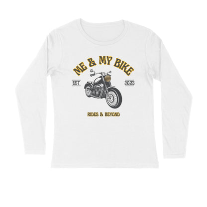 Me and My Bike Men's Full Sleeve Round Neck T-Shirt