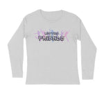 Life time Friends Men's Full Sleeve Round Neck T-Shirt Melange Grey