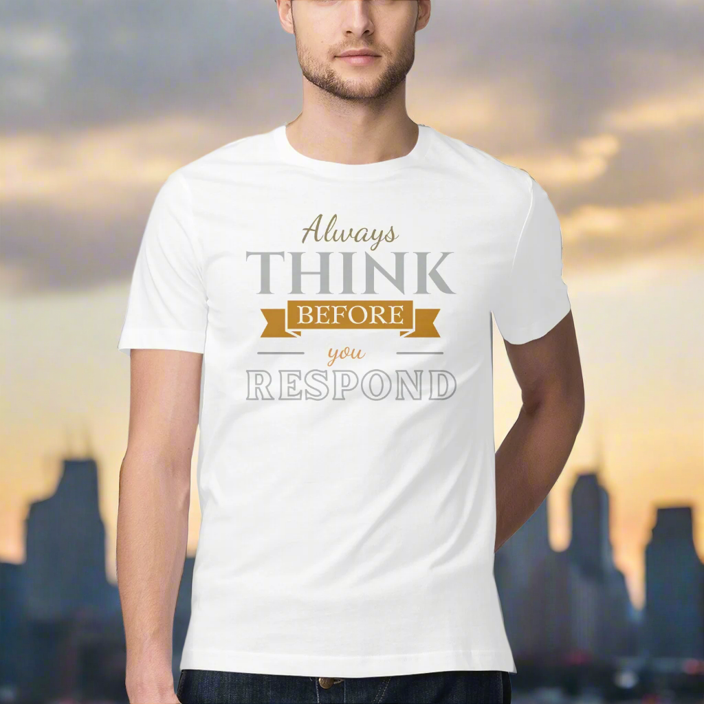 Always think Men's Half Sleeve Round Neck T-Shirt