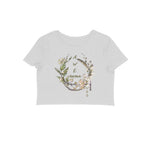 Awesome Time Crop Top Melange Grey