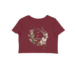 Awesome Time Crop Top Maroon