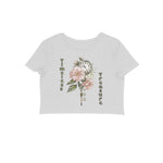 Timeless Treasure Crop Top Melange Grey