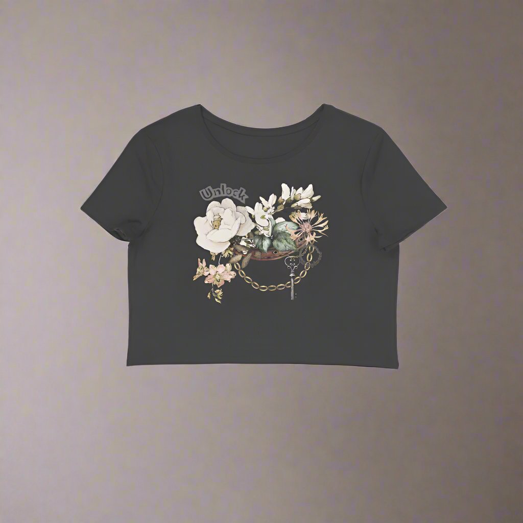 Unlock happiness Crop Top