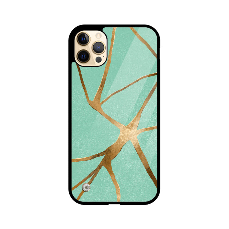 Golden Cracks IPhone Cover Apple iPhone 12 Pro