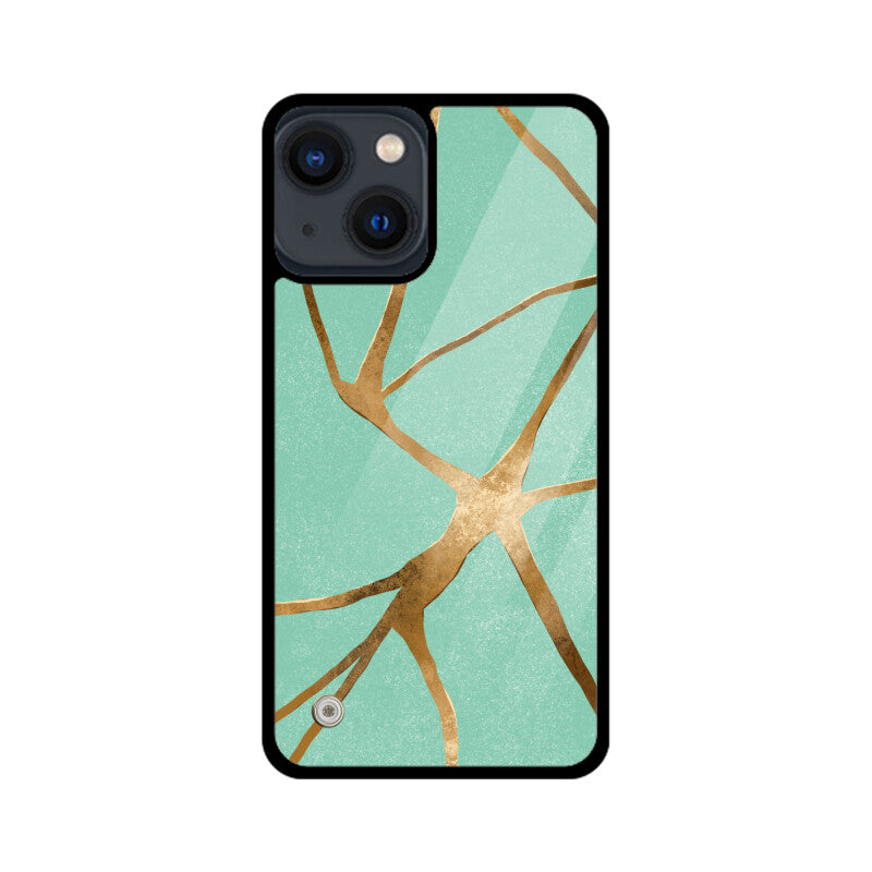 Golden Cracks IPhone Cover Apple iPhone 13 Mini