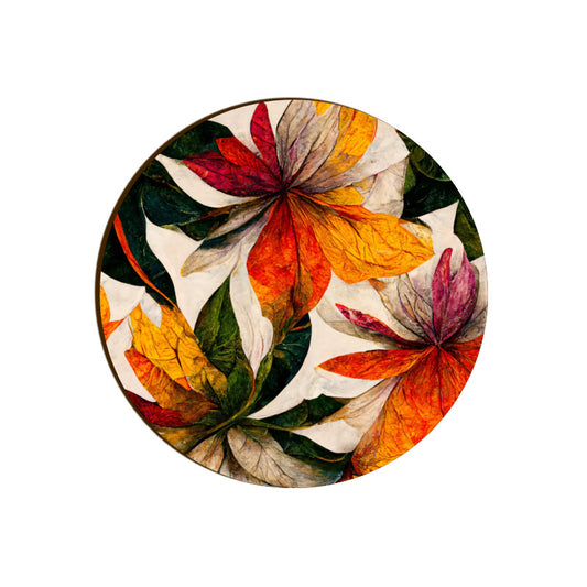 Leaves Coaster Round